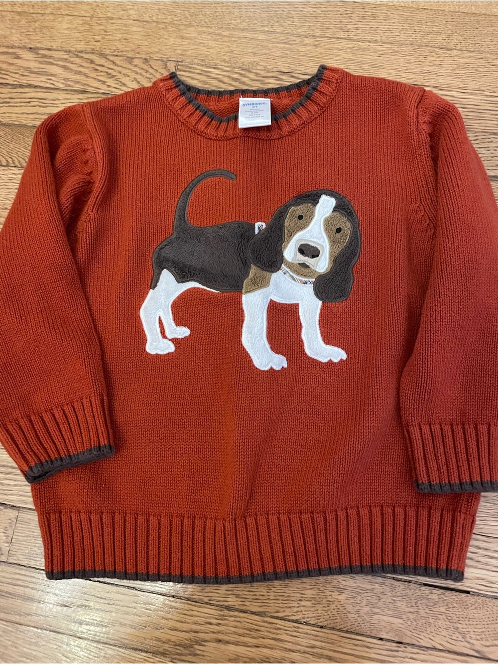 2t Gymboree Boys' Rust Dog Applique Sweater